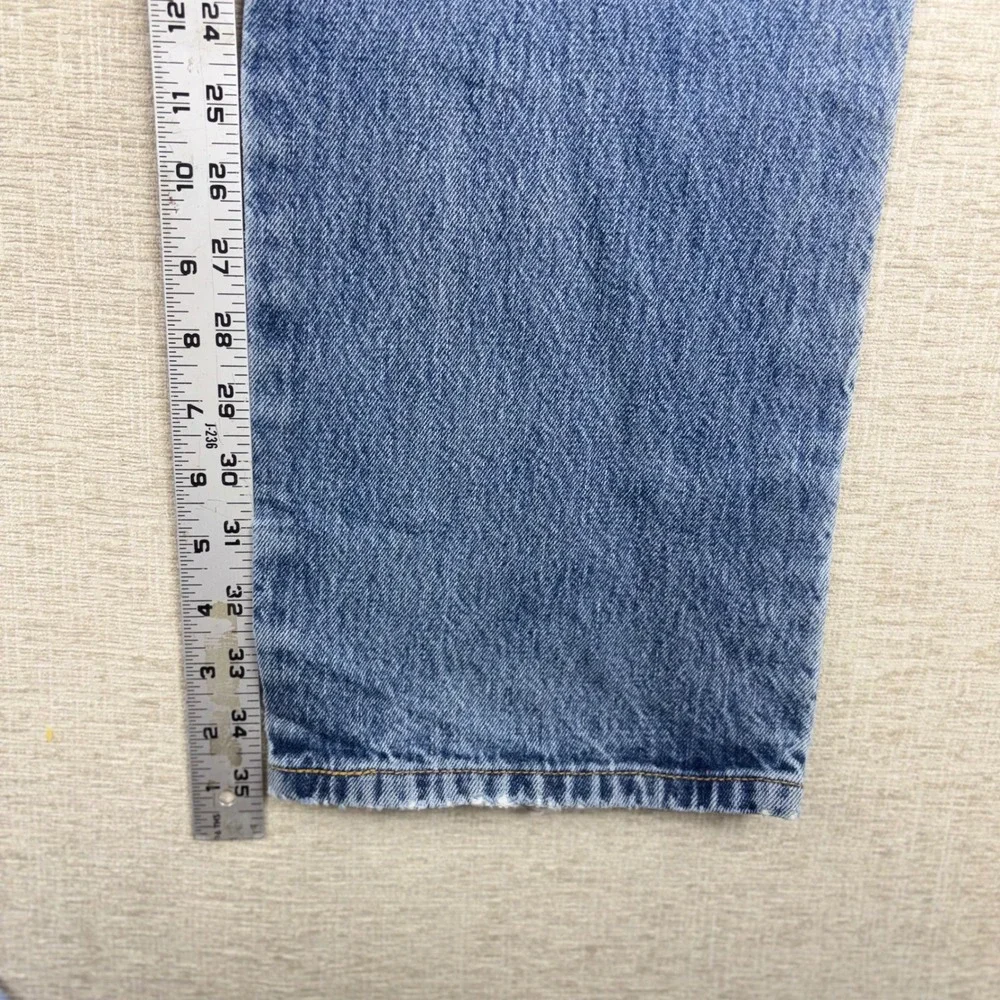 Vintage Levis 501 Mens 34x36 Original Fit Jeans Light Distress Grunge Denim